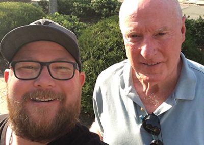 Troy Payne with Ray Meagher
